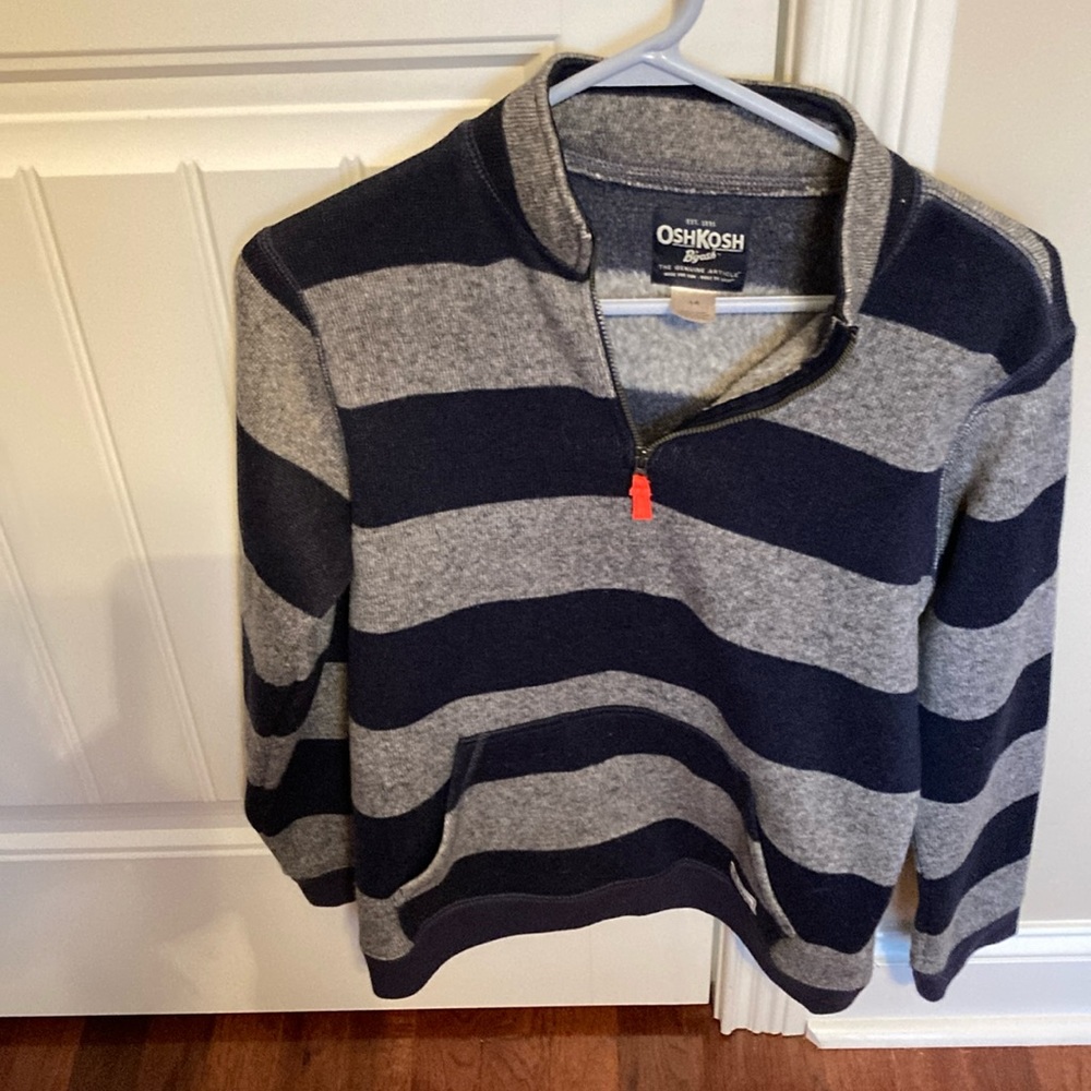 Boys’ osh kosh fleece lined half zip pullover